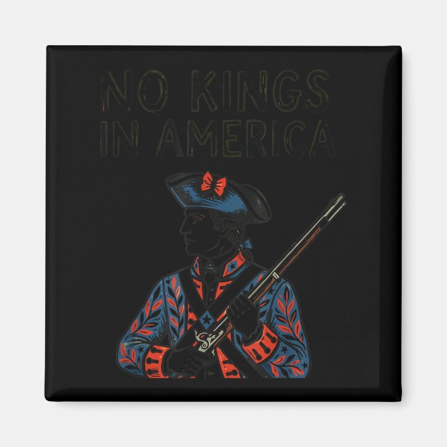 No Kings in America Magnet (Front)