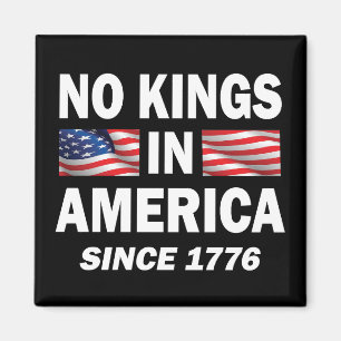 No Kings in America Magnet