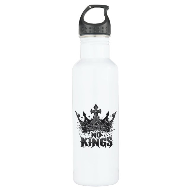 No Kings In America Minimal Clean 710 Ml Water Bottle (Front)