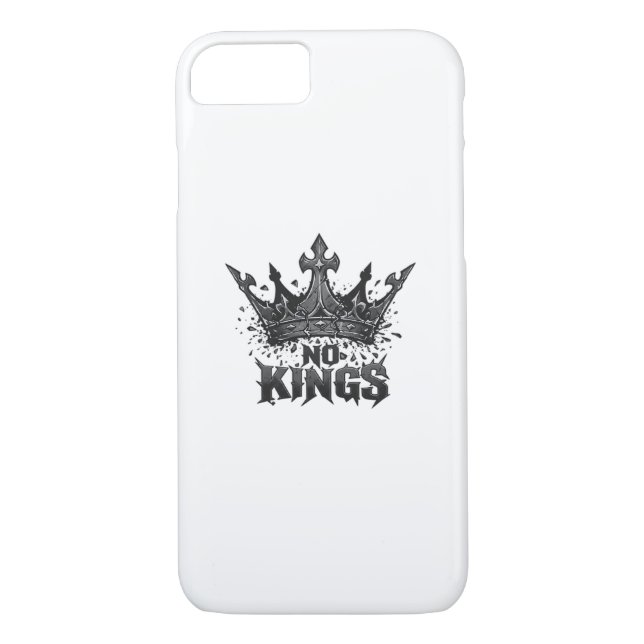 No Kings In America Minimal Clean Case-Mate iPhone Case (Back)
