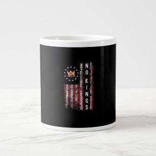 No Kings In America Minimal Clean Large Coffee Mug