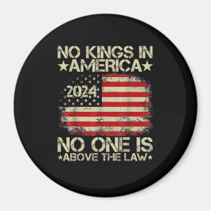 No Kings In America Minimal Clean Magnet