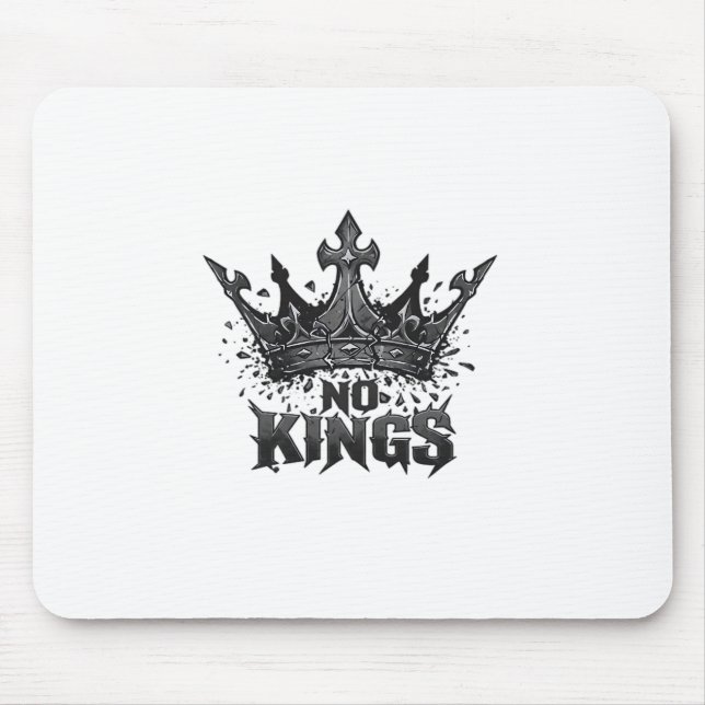 No Kings In America Minimal Clean Mouse Mat (Front)