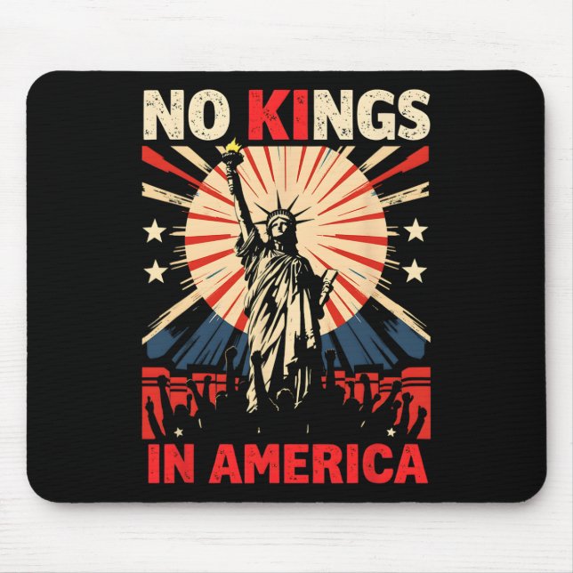 No Kings In America  Mouse Mat (Front)