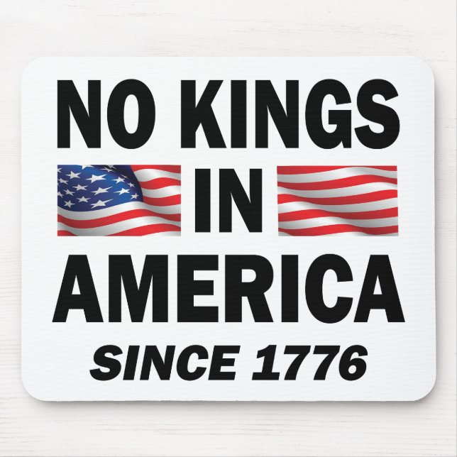 No Kings in America Mouse Mat (Front)