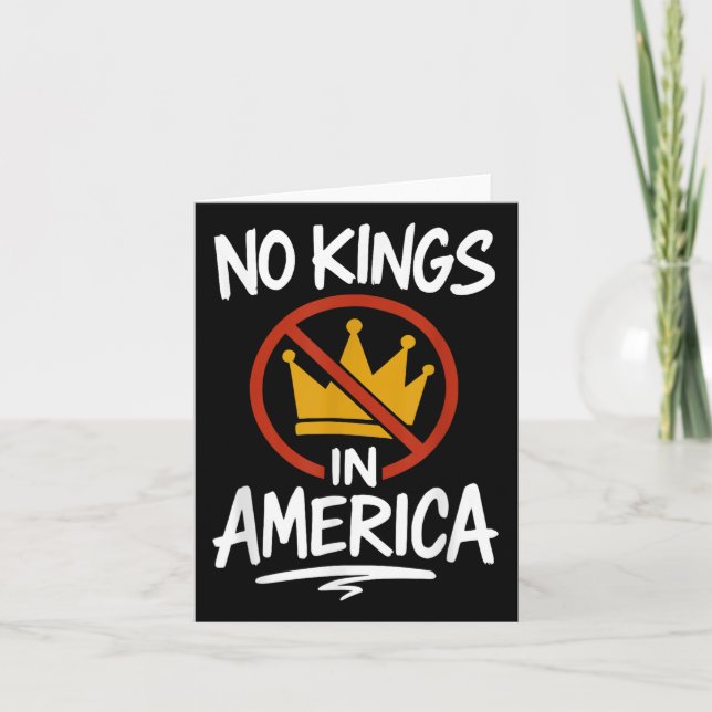 No Kings In America No Crown  Card (Front)