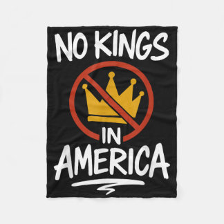 No Kings In America No Crown  Fleece Blanket
