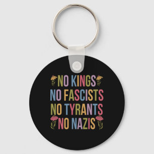 No Kings In America No Fascists We The People Poli Key Ring
