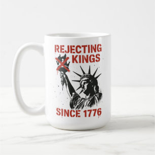 No Kings in America, No Kings Day Protest Coffee Mug