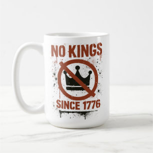 No Kings in America, No Kings Day Protest Coffee Mug