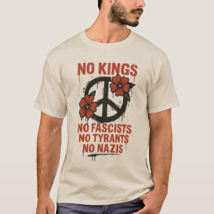 No Kings in America, No Kings Day Protest T-Shirt