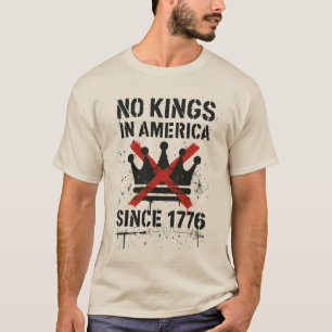 No Kings in America, No Kings Day Protest T-Shirt