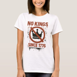 No Kings in America, No Kings Day Protest T-Shirt