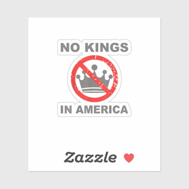 No Kings In America Patriotic Casual (Sheet)