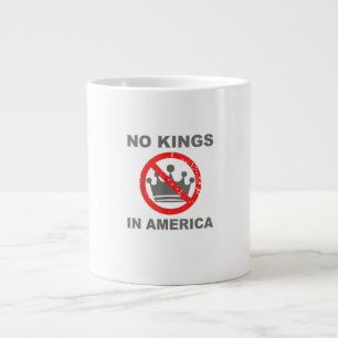 No Kings In America Patriotic Casual Large Coffee Mug