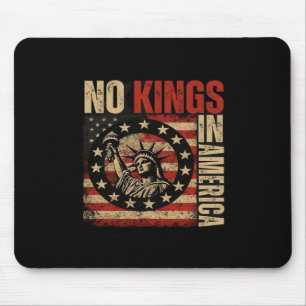 No Kings In America Patriotic Grunge Classic Vinta Mouse Mat