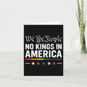 No Kings In America Patriotic Lgbt Pride Trans Pat Card