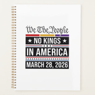 No Kings in America Patriotic Protest Shirt_1 Planner