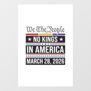 No Kings in America Patriotic Protest Shirt_1 Window Cling