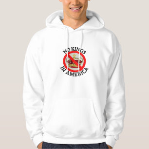 No Kings In America Patriotic Style Hoodie