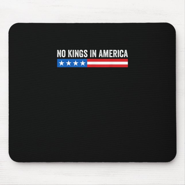 No Kings In America Patriotic Style Mouse Mat (Front)