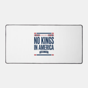 No Kings in America Patriotic Vintage Vector Desig Desk Mat