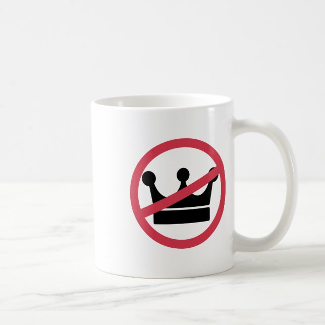 No Kings In America Pro Democracy Anti Monarchy Ol Coffee Mug (Right)