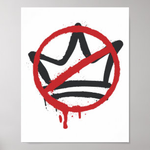 No Kings In America Pro Democracy Anti Monarchy Ol Poster