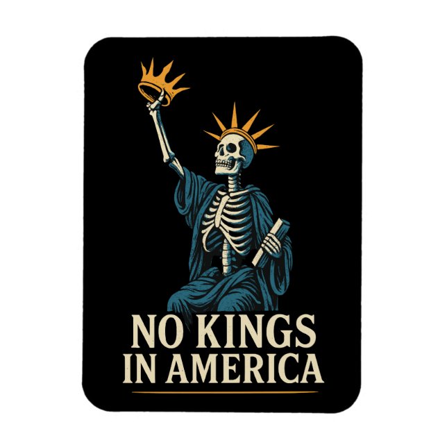 No Kings in America Protest Magnet (Vertical)