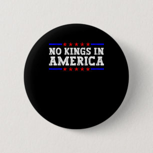 No Kings In America Resist Retro Vintage Graphic 6 Cm Round Badge