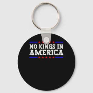 No Kings In America Resist Retro Vintage Graphic Key Ring