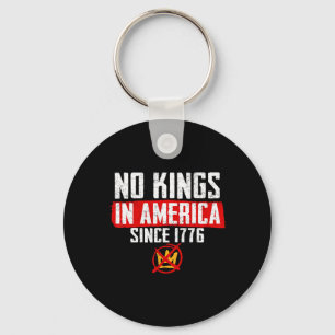 No Kings In America Resist Trump Protest Patriotic Key Ring