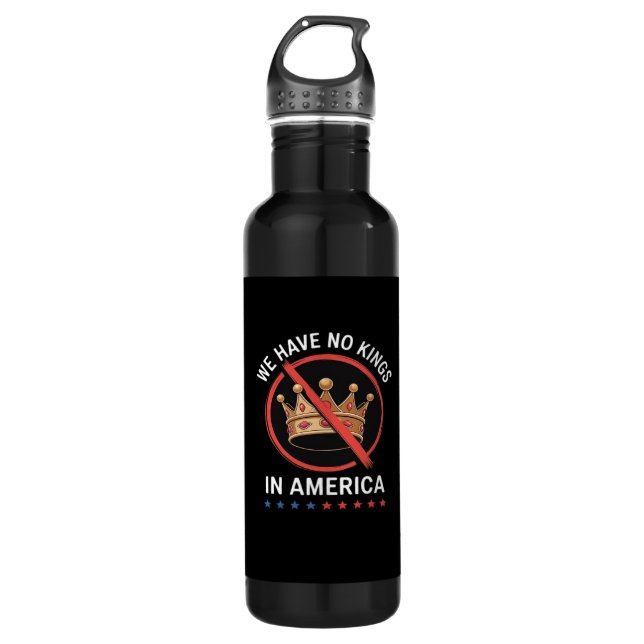 No Kings In America Retro Classic 710 Ml Water Bottle (Front)