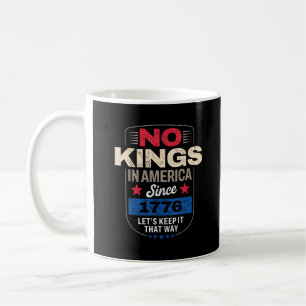 No Kings In America Retro Classic Coffee Mug
