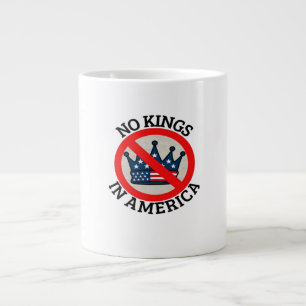 No Kings In America Retro Classic Large Coffee Mug