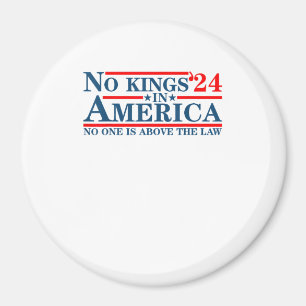 No Kings In America Retro Classic Magnet