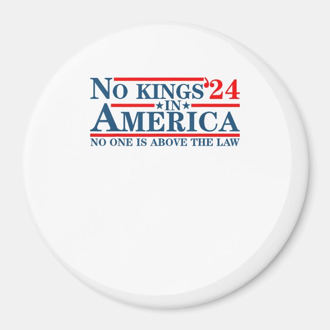 No Kings In America Retro Classic Magnet (Front)