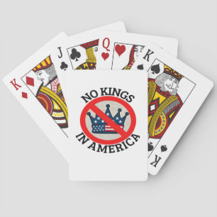 No Kings In America Retro Classic Playing Cards