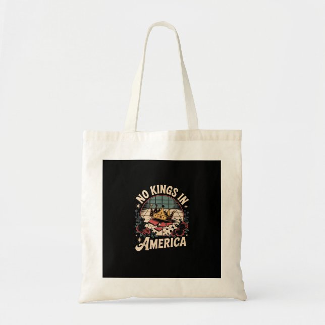 No Kings In America Retro Classic Tote Bag (Front)