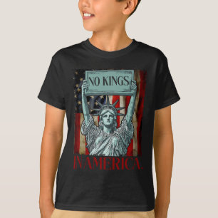 No Kings In America Retro Of Liberty T-Shirt