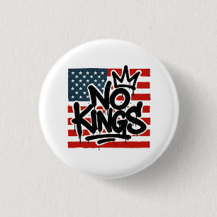 No Kings In America Save Democracy I Dissent Anti 3 Cm Round Badge
