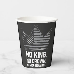 No Kings In America Save Democracy I Dissent Anti Paper Cups
