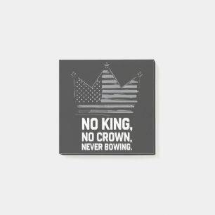 No Kings In America Save Democracy I Dissent Anti Post-it Notes