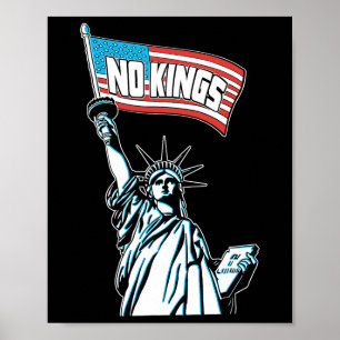 No Kings In America Save Democracy I Dissent Anti  Poster