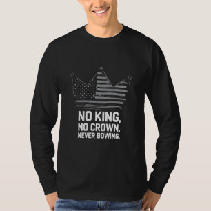 No Kings In America Save Democracy I Dissent Anti  T-Shirt