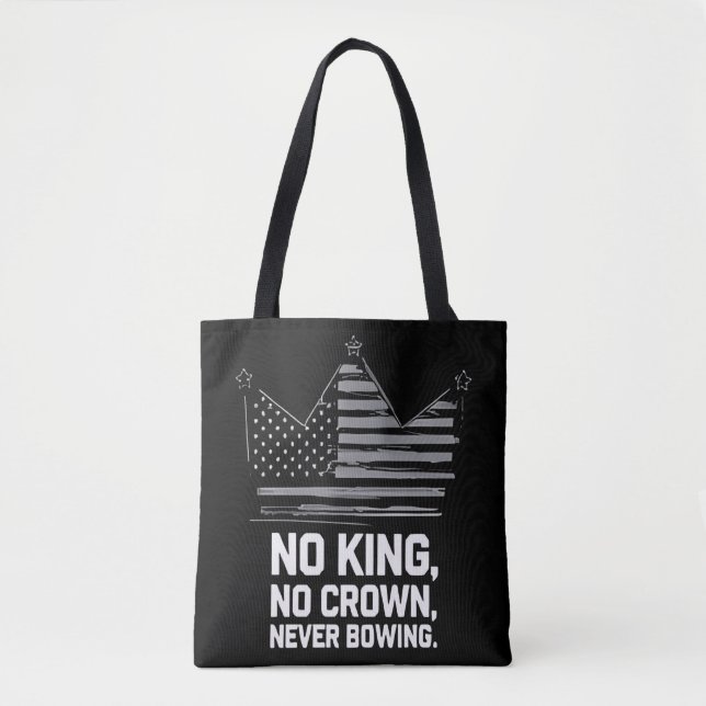 No Kings In America Save Democracy I Dissent Anti  Tote Bag (Front)