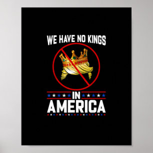 No Kings In America Save I Dissent Minimal Freedom Poster