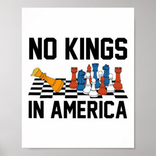 No Kings In America Shirt No Kings Men Women  Poster