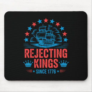 No Kings In America Shirt Rejecting Kings Patrioti Mouse Mat