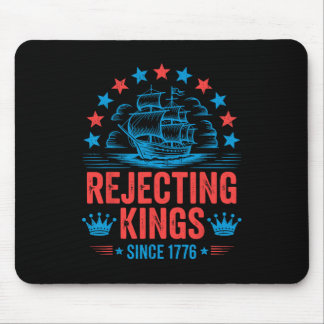 No Kings In America Shirt Rejecting Kings Patrioti Mouse Mat
